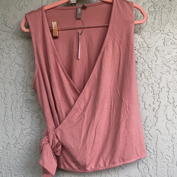 🦄 ASOS mauve wrap tank top - Picture 3 of 7